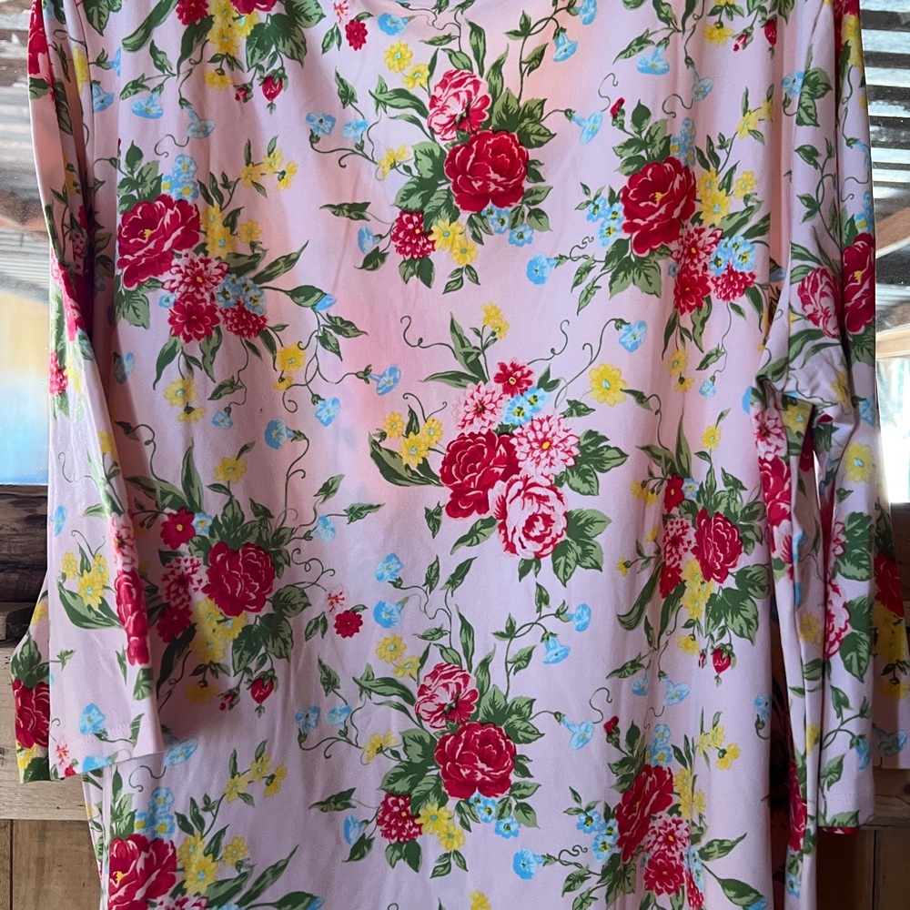 The Pioneer Woman Pink Floral Top - Picture 2 of 5